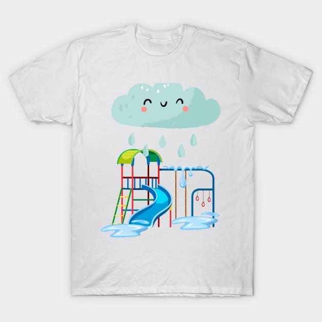 Kids rainy day playground T-Shirt by Desire to Inspire